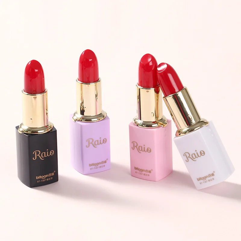 

12 pcs/lot Creative Lipstick Shape Correction Tape Cute Tapes Promotional Stationery gift School Office Supplies wholesale