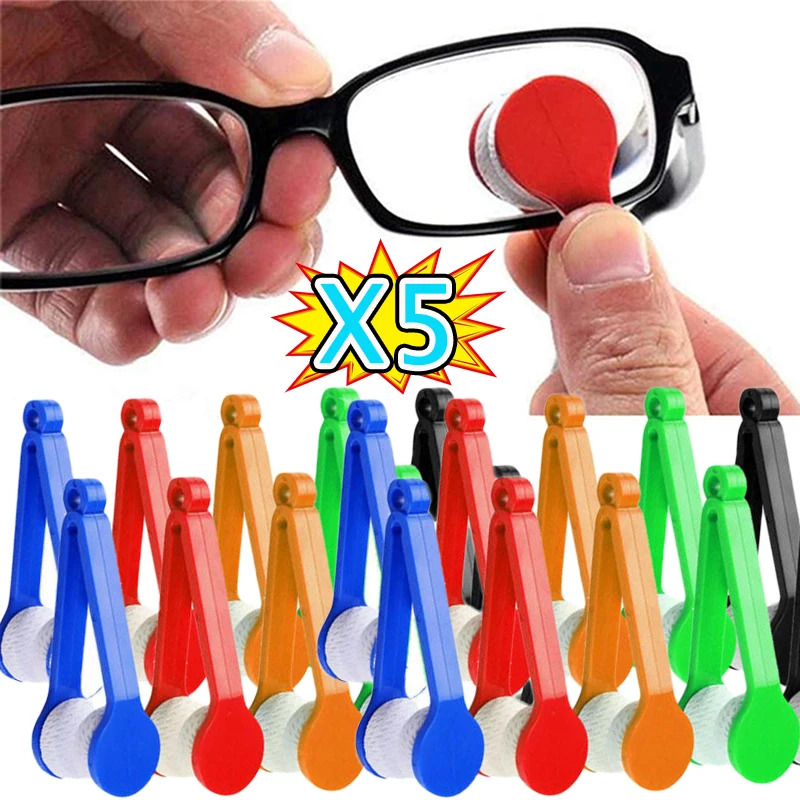 

1/5 шт., двухсторонние салфетки для очков из микрофибры