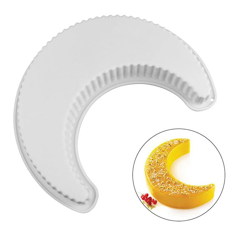 1pc Moon Shape Silicone Cake Mold Eid Mubarak Ramadan Dessert Mousse Biscuit Bread Mould For Kitchen Baking