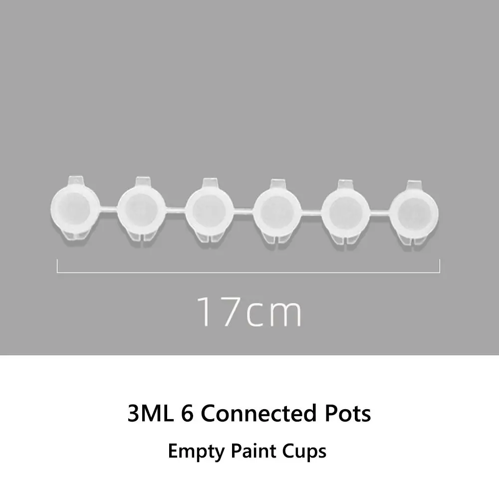 휴대용 플라스틱 색소 스트립 2ml/3ml/5ml 6/8 연결된 용기 빈 페인트 컵 색소 용기 수채화 그림