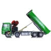 LESU 1/14 RC Dumper Car 8*8 Roll On/Off Hydraulic Crane Tipper Truck Reversing Valve Painted Finished Electric Toys THZH1310 3