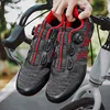 Men Cleat Shoes Breathable Lightweight Cycling Shoes Air Mesh Outdoor Racing Road Bike Shoes Self-Locking Pedal Bicycle Sneakers 5