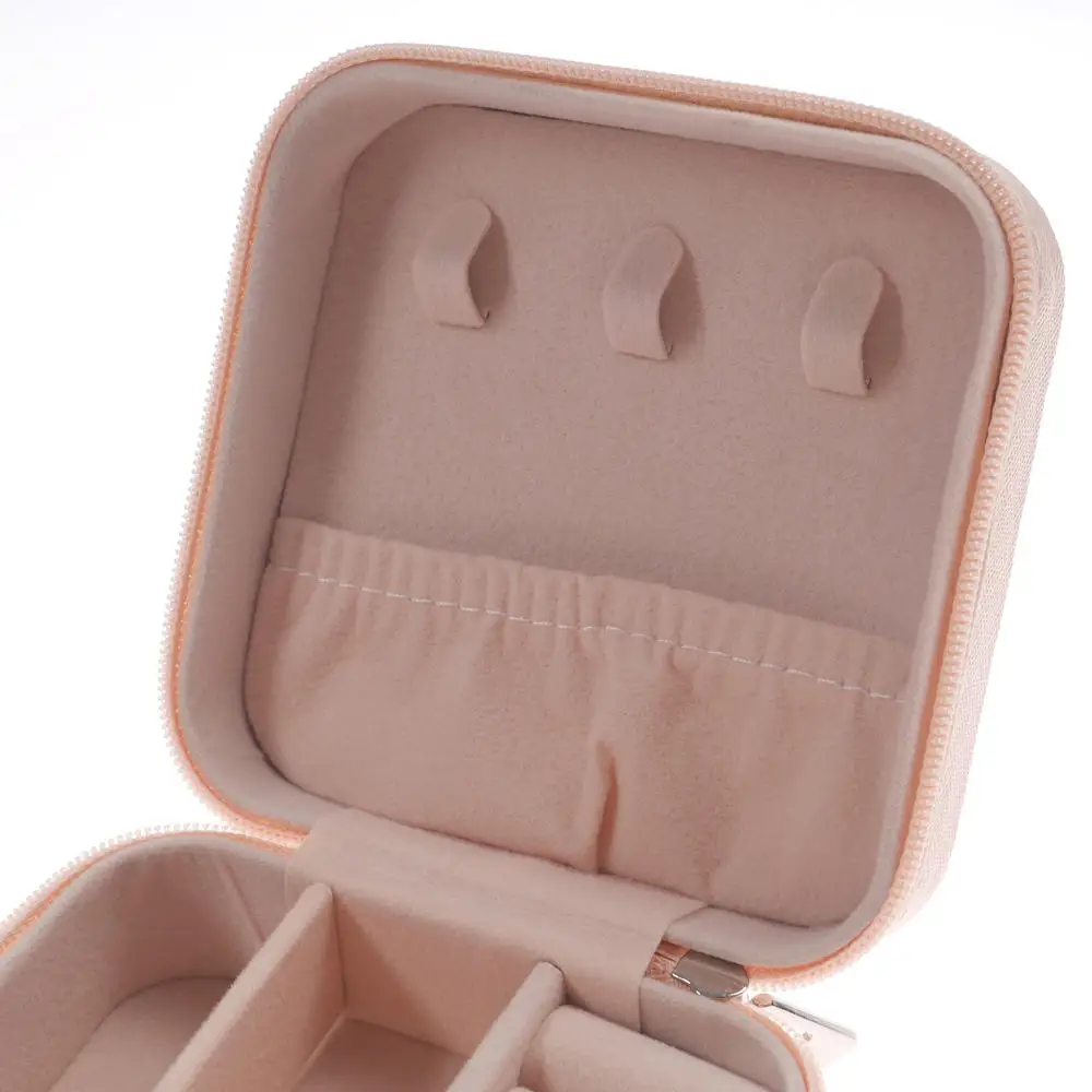 1Pcs PU Leather Double Layer Multifunctional Waterproof Jewelry Storage Box Travel Portable For Ring Earrings Necklace Bracelet