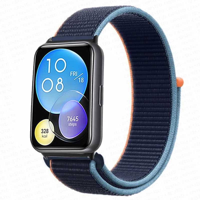 Enhanced Nylon Loop Band Smartwatch Replacement Wristband Bracelet - Durable and Stylish Nylon Strap