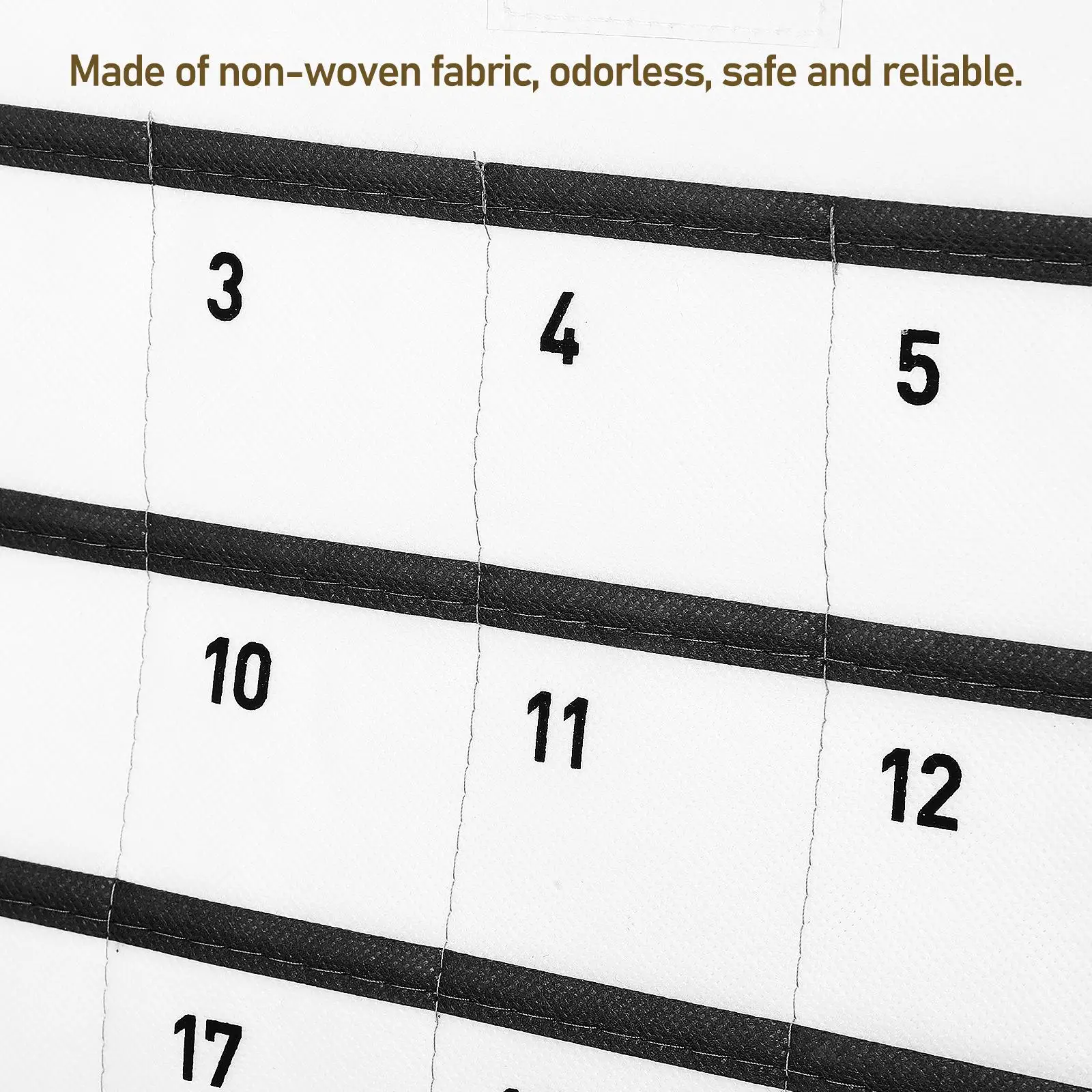 Calendar Storage Bag Wall Mounted Pouch Office Desk Bags Non-woven Fabric Hanging 2