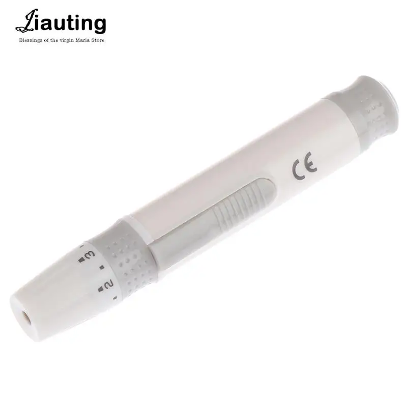 Adjustable Depth Blood Sampling Glucose Test Pen Blood Sample Pen Lancet Lancing Device 1pcs blood lancet pen For Diabetics Collect