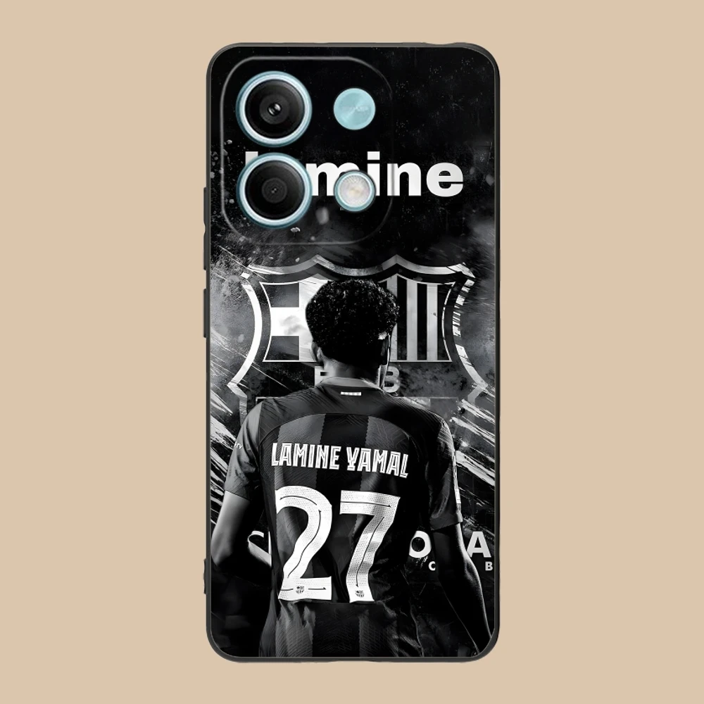 Lamine Yamal Black Soft Mobile Phone Case Cover Shell