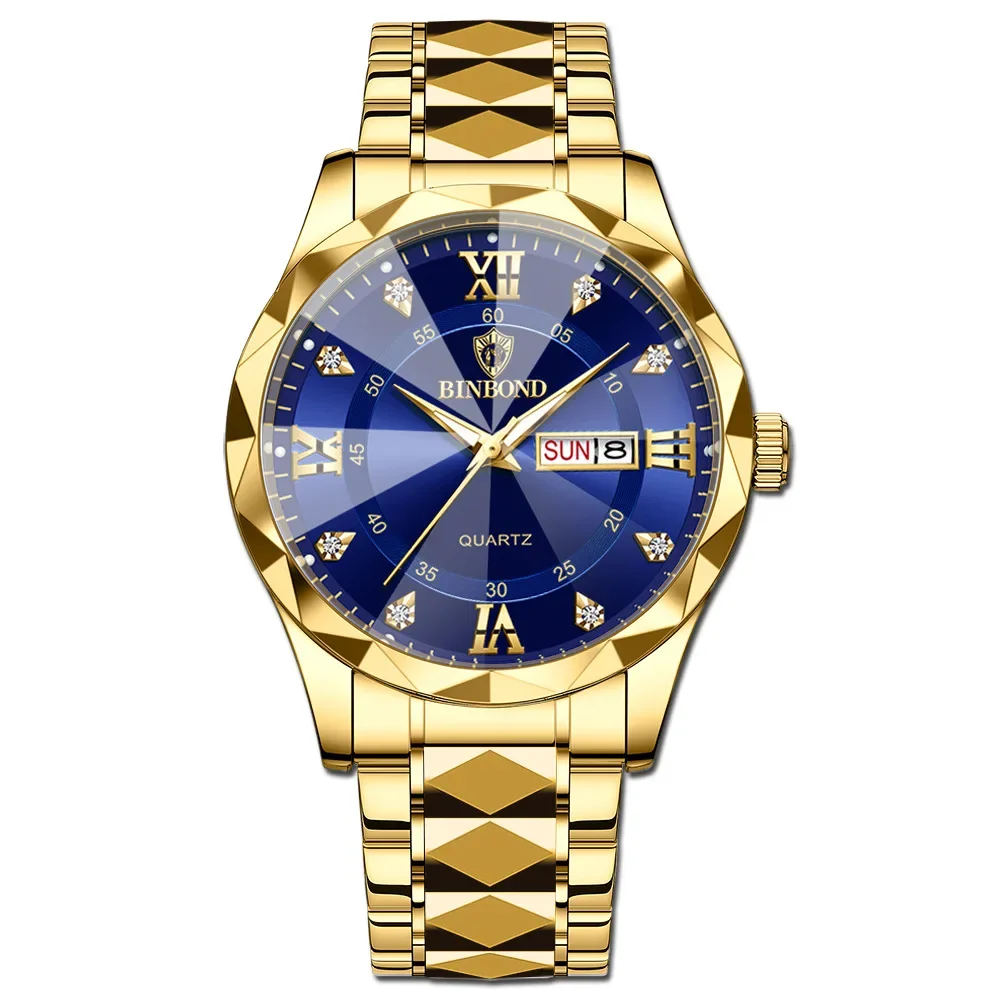 Men's Wrist Watch Waterproof Quartz Watch With Date And Glow_voghion.com