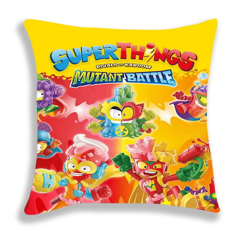SuperZings Print Pillow Case Kids Cartoon Pillow Throw Comfortable Bed Safo Cushion Covers Super Things Decorative Pillowcase