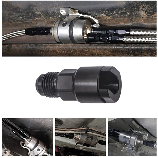 6AN To 3/8 Quick Disconnect Female EFI Adapter Fitting Aluminum AN6 Male  Flare To 3/8In Fuel Line Pipe Connectors (3/8) - AliExpress