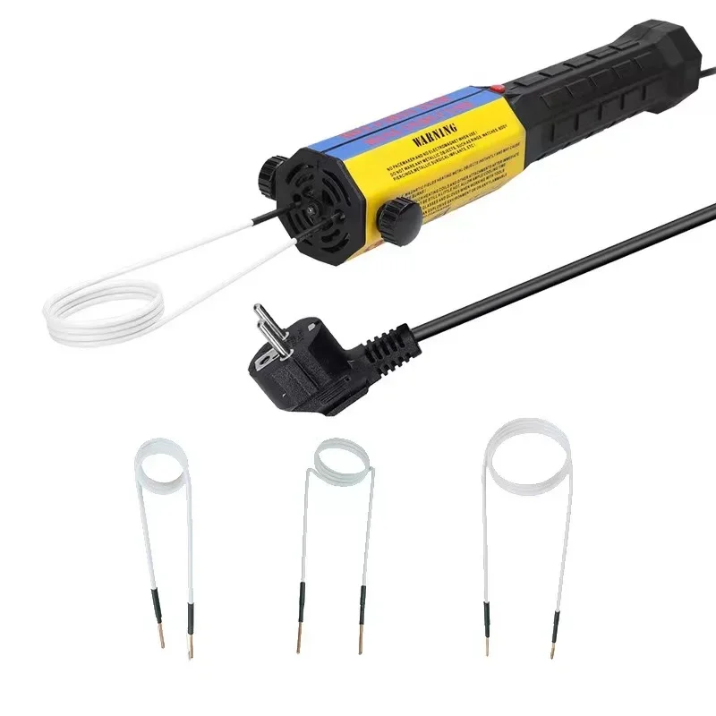 1000W Magnetic Induction Heater Kit 110V 220V Automotive 1000W Flameless Heat Induction Heating Machine 3 Coils Car Repair Tool