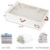 Foldable Underbed Organizer Non-Woven Dustproof Ultra-thick with Clear Window Containers for Clothes Quilt Under Bed Storage Bag 2