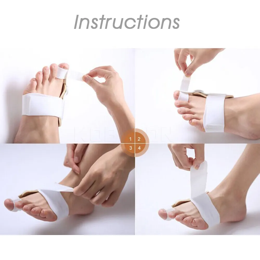 Separator Foot Pad Bunion Corrector Big Toe Straightener Corrector Foot Pain Relief Hallux Valgus Correction Pedicure Foot Care