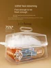 ZK Glass Electric Steamer Two-Layer Steaming Boiling Stewing Integrated Automatic Steam Box Large Capacity 3