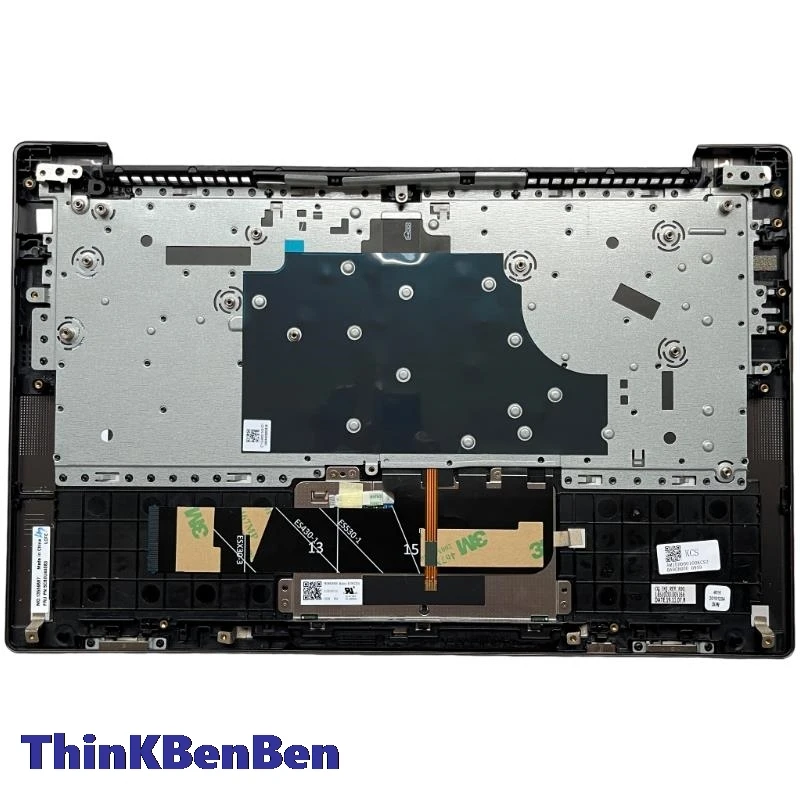 Teclado Espanhol Ferro Cinza Upper Case Palmrest Shell Capa para Lenovo Ideapad Yoga S740 14 14 14iil Laptop 5cb0u44101 es - Imagem 3
