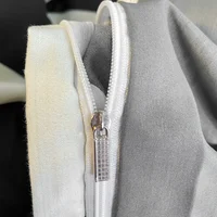 Parure de lit à carreaux noir et blanc, ensemble complet de literie à grille géométrique, housse de couette à carreaux en treillis doux avec 2 taies d'oreiller 6