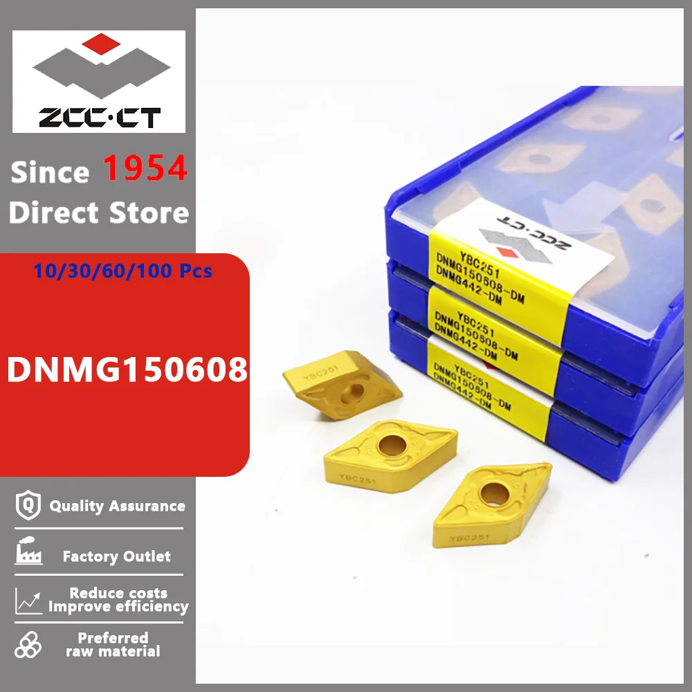 

Режущий инструмент ZCCCT DNMG150608 DNMG 150608 Для Черновой Обработки