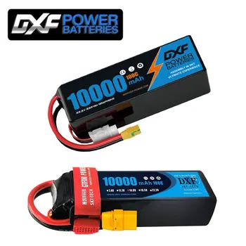 DXF LiPo Battery 6S 22.2V 100C 10000mAh / 4S 14.8V High-Capacity Rechargeable Battery with XT90 Plug for RC Helicopter, Drone & FPV Models 1