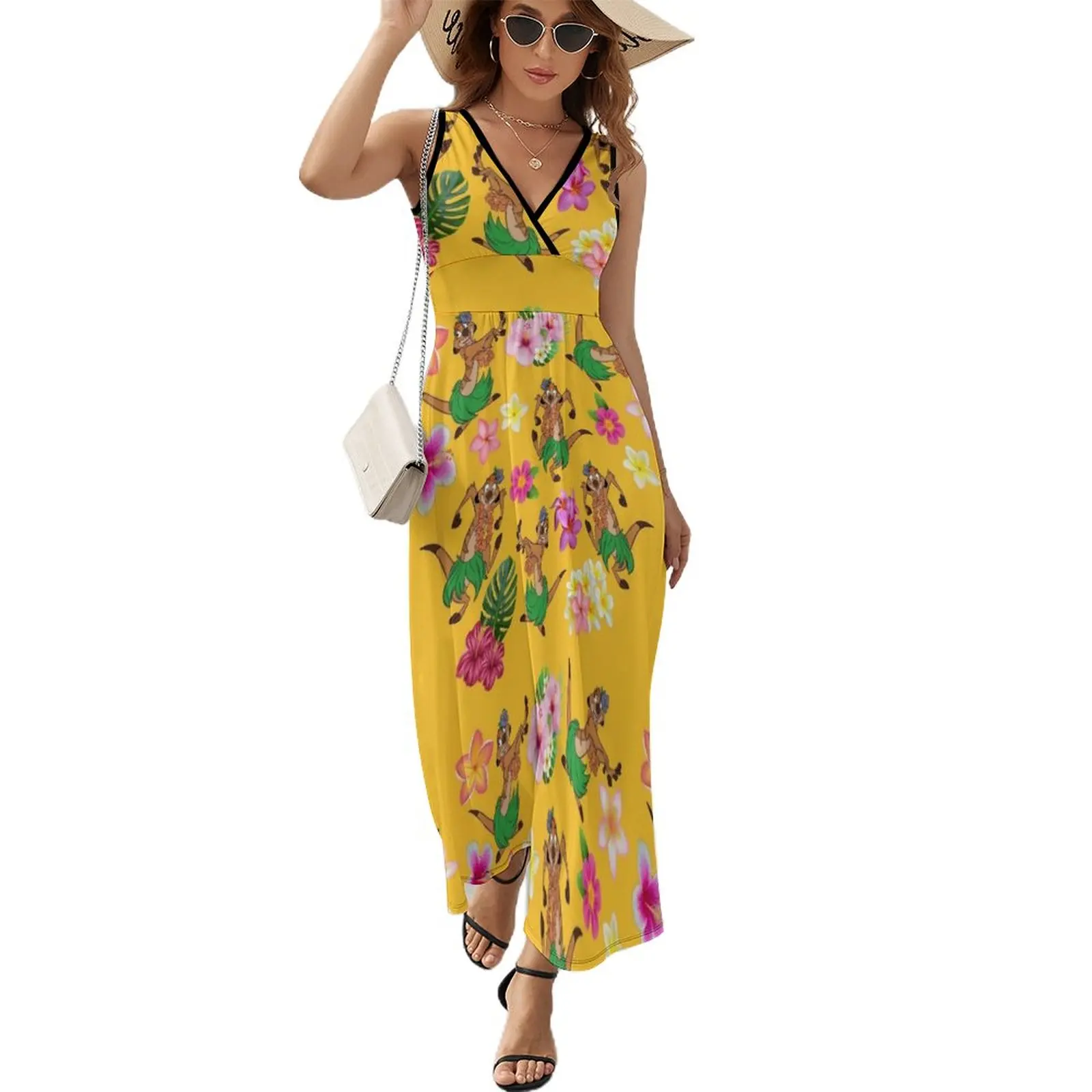 

Tropical vibes! Sleeveless Dress cute dress elegant evening dresses for women 2023 beach dress sexy dress for women