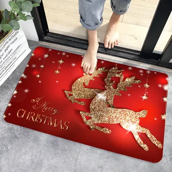 Santa Claus Christmas Doormat Pillowcase Christmas Decorations 1