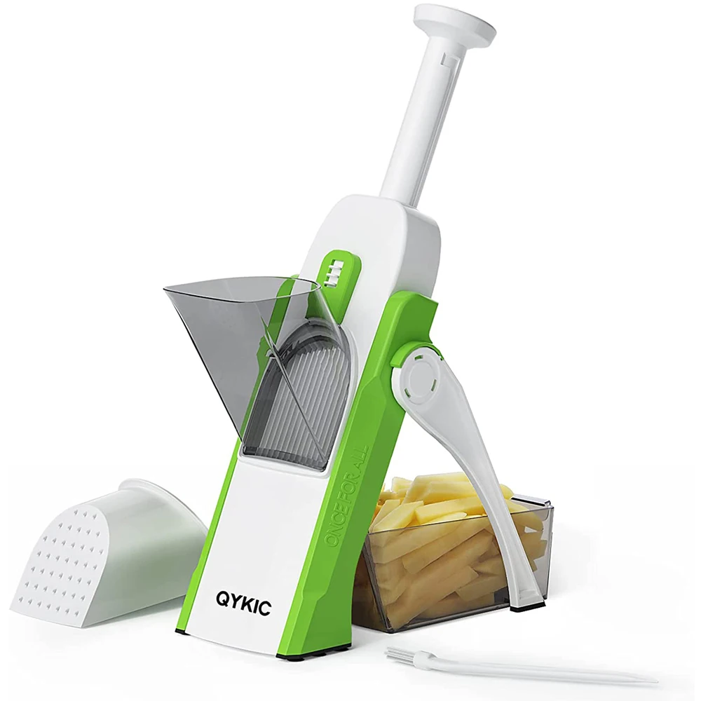 

Slicer 5 in 1 Vegetable Food Potato Cutter Strips Adjustable Thickness 0.1-8 mm for Kitchen Food Chopper Fast Meal Prep