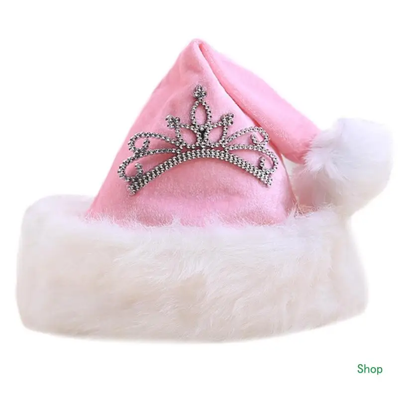 

Dropship New Year Plush Hat Party Adults Kids Christmas For Xmas Santa Caps