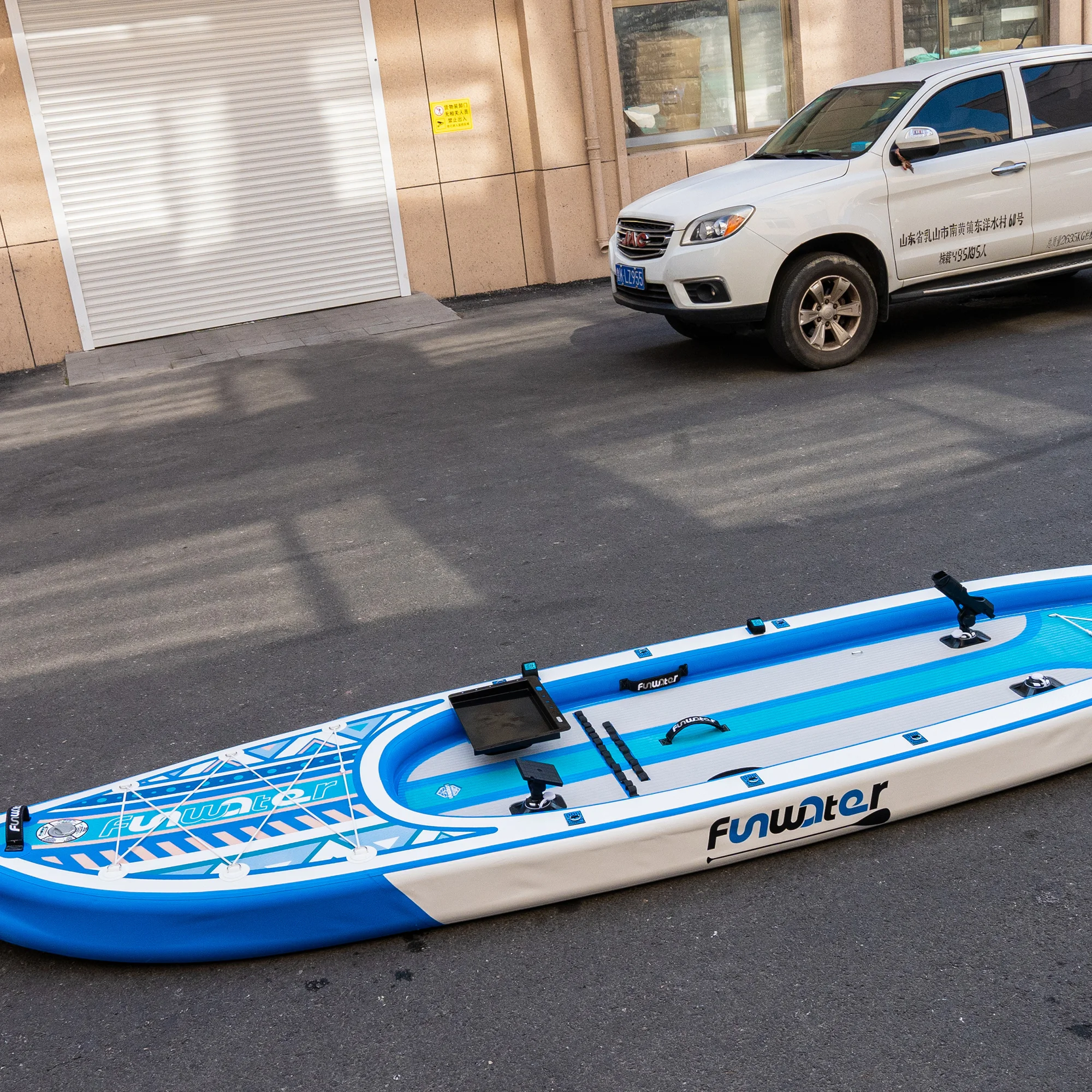 

CE OEM Inflatable Sup Fishing Paddle Board Funwater Pedal Fishing Board