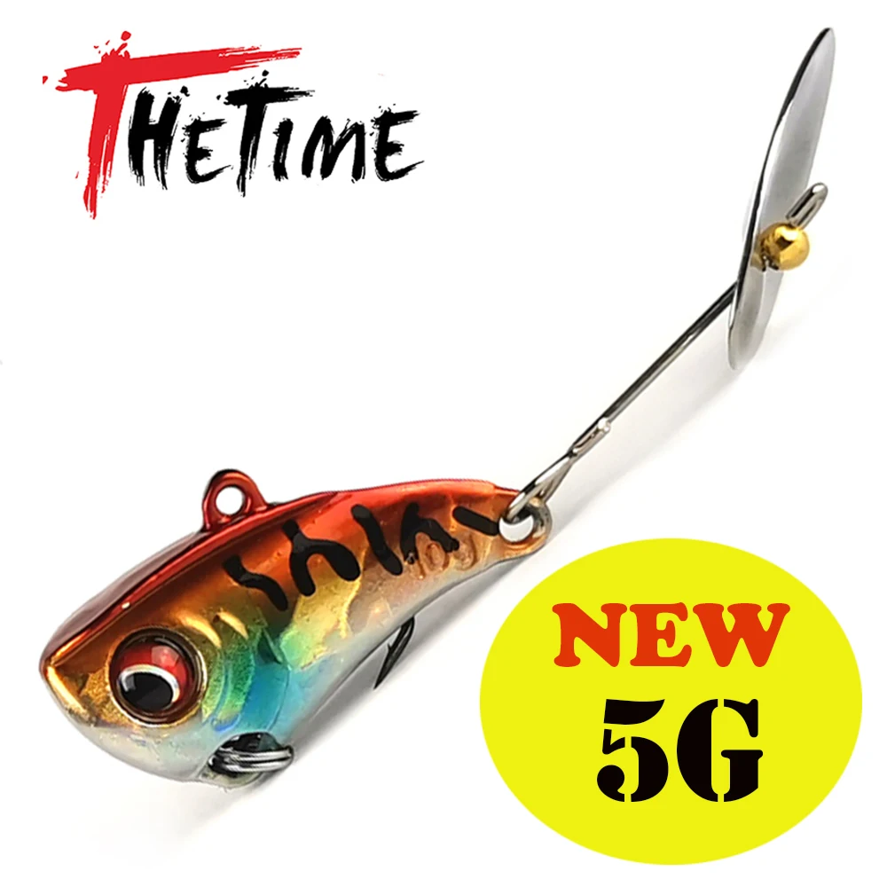 Thetime 5g/10g/15g Spinning Tail spinner Metal VIB Bait Sinking