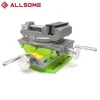 ALLSOME 2 in 1 Cross Slide Vice table Compound Milling Drilling Vise Swivel Base Table Aluminium Alloy Compound Worktable 1