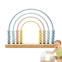 Wooden Abacus Montessori toys for kid Arithmetic Calculation Learning Educational Toy for Baby Wooden Bead Abacus Accessories 1