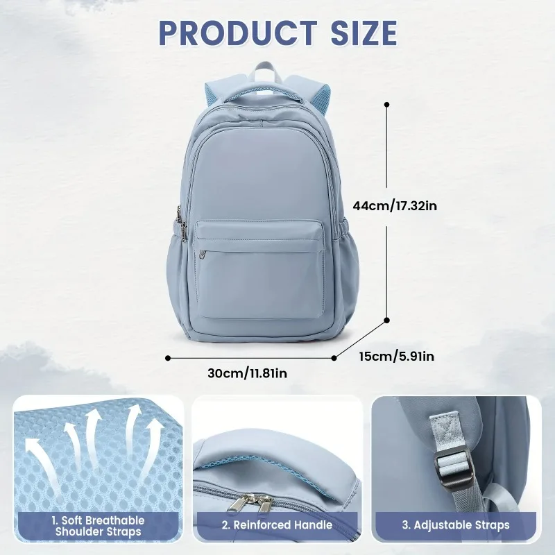 Backpack for Female College Students, High School Girls, Middle School Girls, Versatile, Suitable for Boys, Daily Outdoor Use.