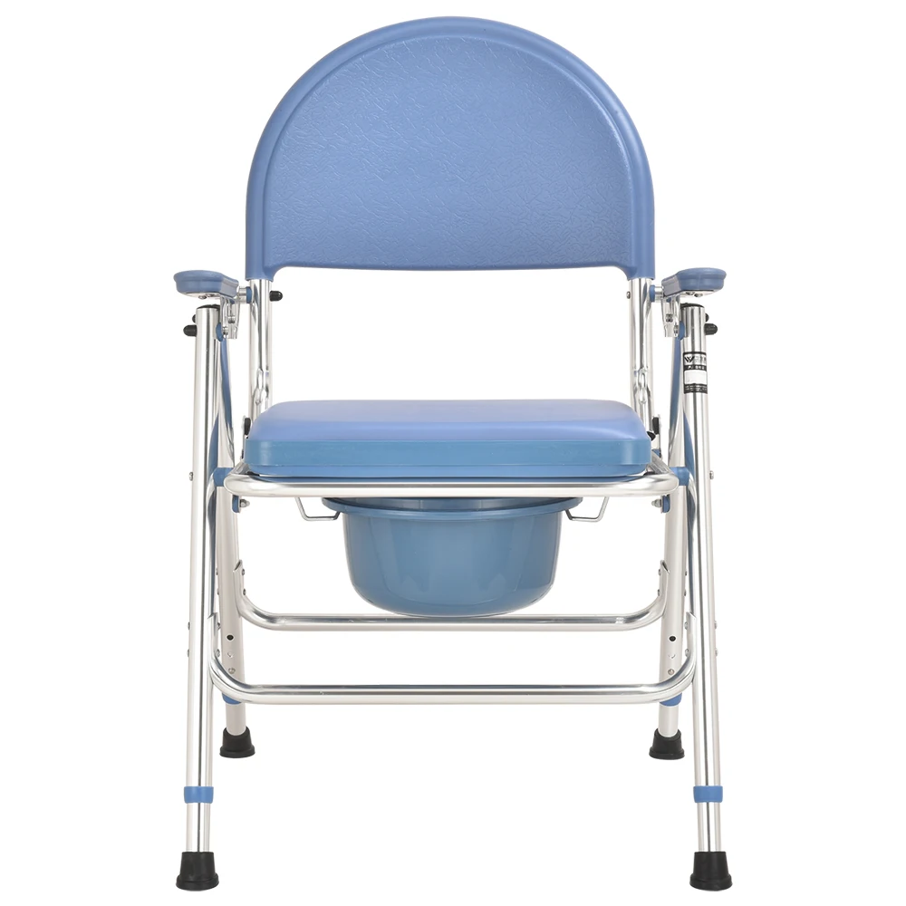 folding aluminium elderly bath seat commode chair for elderly and disabled shower chair for elderly  toilet chair for disabled 5