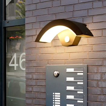 Outdoor Wall Light Waterproof IP65 Radar Motion Sensor Outdoor Lighting Porch Sconce Balcony Garden Outside Wall Lamp Vestibule 2