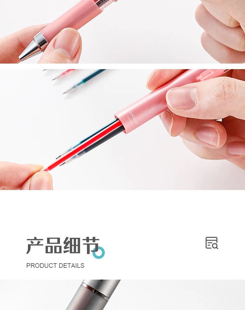 PILOT JUICE UP Multifunktions-Gelstift, 4-in-1/3in-1 0,4 mm, Schwarz, Rot, Blau, Kugelschreiber, Siging-Stift, glattes Schreiben, Anmerkungen und Notizen – Detail 12