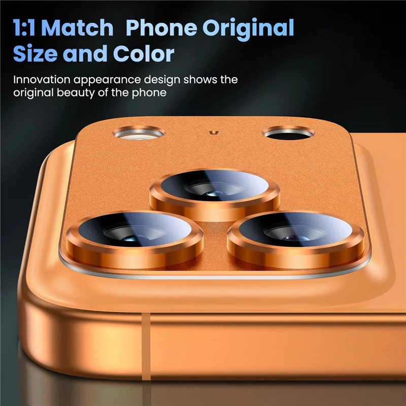 Premium Metal Camera Lens Protector with Tempered Glass and Alloy Case