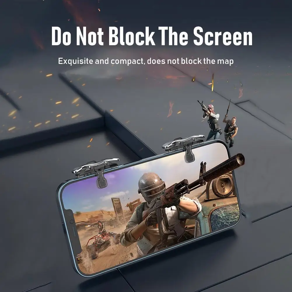 PUBG 컨트롤러 조이스틱 모바일 폰 게임패드 모바일 조이스틱 트리거 조준 버튼 1쌍