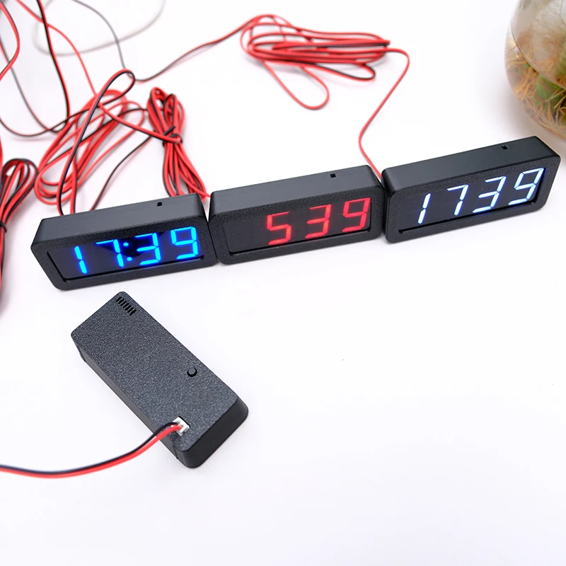 Vehicle mounted GPS Beidou satellite synchronous clock electronic clock module car LED digital tube digital  night light usb 5v 4