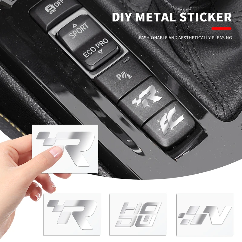 2/5/10 шт., декоративные металлические 3d-наклейки для автомобиля