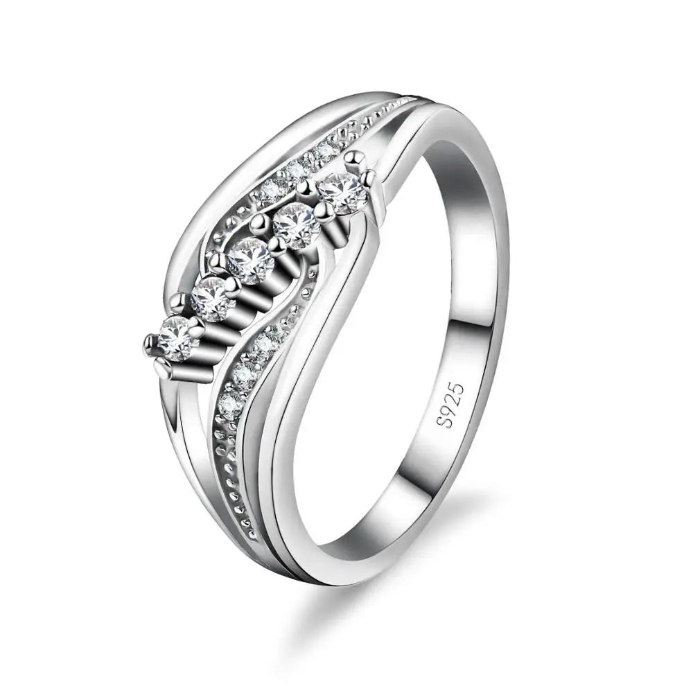 925 Sterling Silver Promising Rings For Women Girls silver rings,silver ring