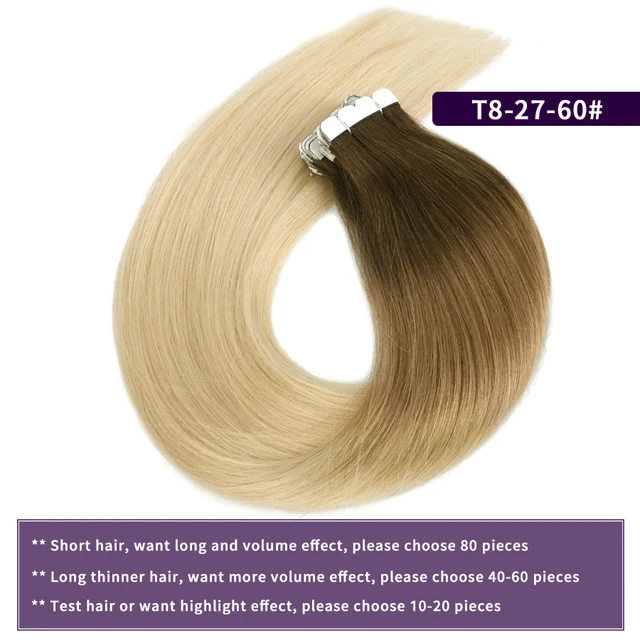MW Mini Tape In Human Hair Extensions Natural Straight Hair Machine Remy Invisible Skin Weft Adhesive Glue On Hair 12