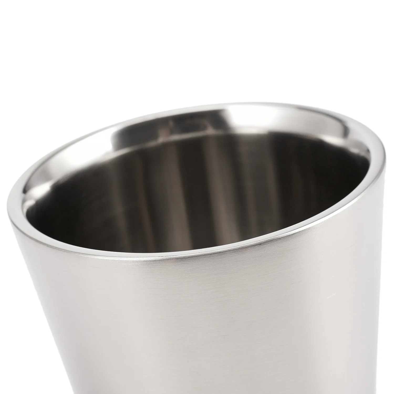 340 Ml Stainless Steel Copper Plated Coffee Cup Double Layers 304 High Temperature Resistance Milk Tea Mug Silver