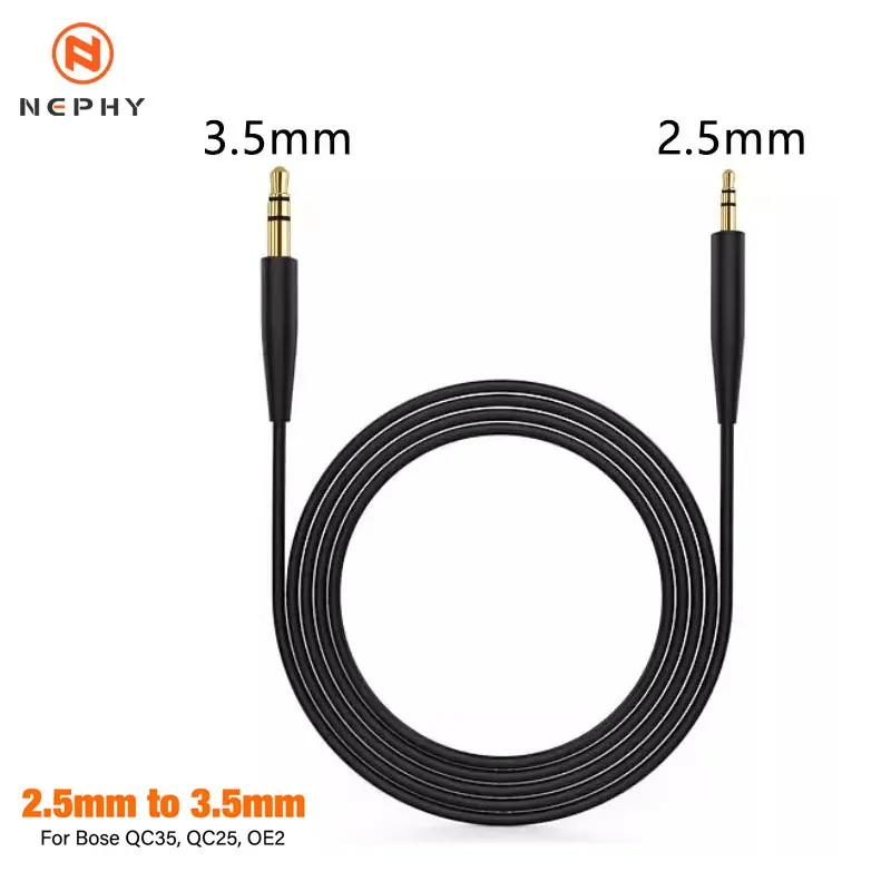 Premium 1.5m HIFI Audio Cable with 3.5mm to 2.5mm TRS Adapter AUX Jack