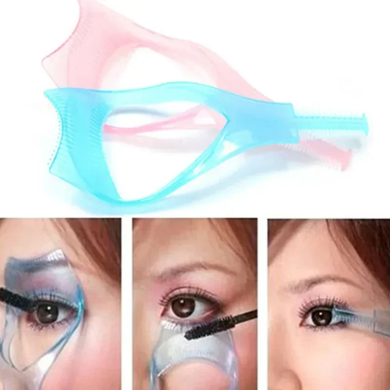 Eye Makeup Tools Eyeliner Stencil Tool 3 in 1 Portable Eyelash Aid Beauty Cosmetics Tool
