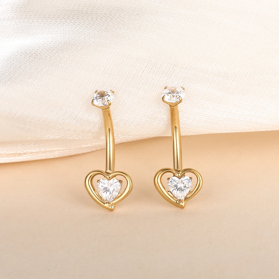 1 Stück Titan Zirkon Bauchnabelpiercing Innengewinde Bauchnabelpiercing Ombligo Piercing Schmuck 14G – Detail 7