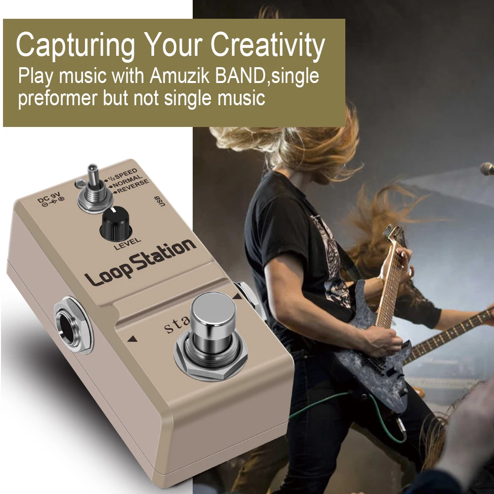 Stax Ln-332S Loop Station 48K Looper Pedal Overdubs Illimitati 10 Minuti Di Loop, 1/2 Di Tempo E Retromarcia