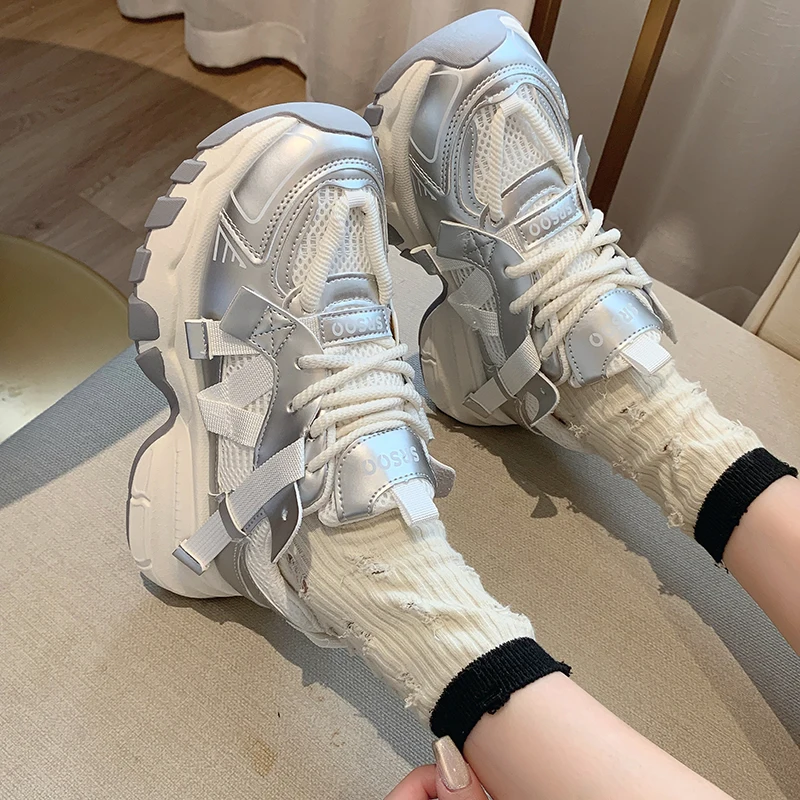 2024 Female Versatile Thick-soled Casual Sports Shoes For Women Spring/autumn Fashion Ladies Trendy Small Shoes Trendy On Ins