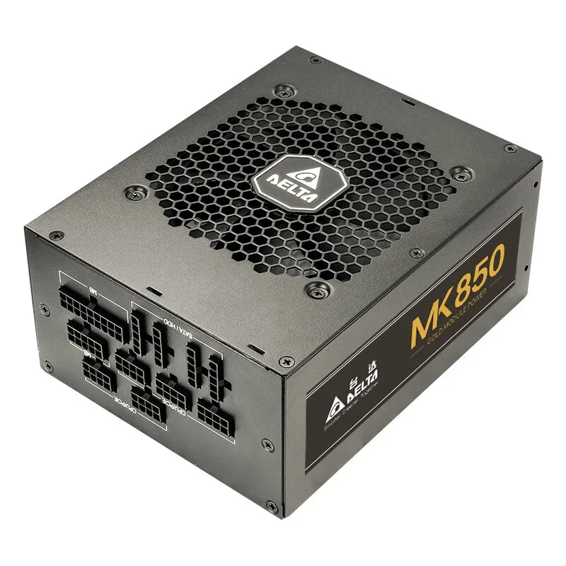 델타 850W 정격 전원 공급 장치 Mk850 골드 메달 풀 모듈형 컴퓨터 전원 공급 장치(더블 8핀/풀 전압/골드 메달 풀 모듈형/싱글 12V 출력/10년 보증)