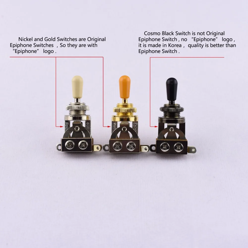 1 Piece Epi 3-Way Toggle Switch Electric Guitar Pickup Selector Switch KR