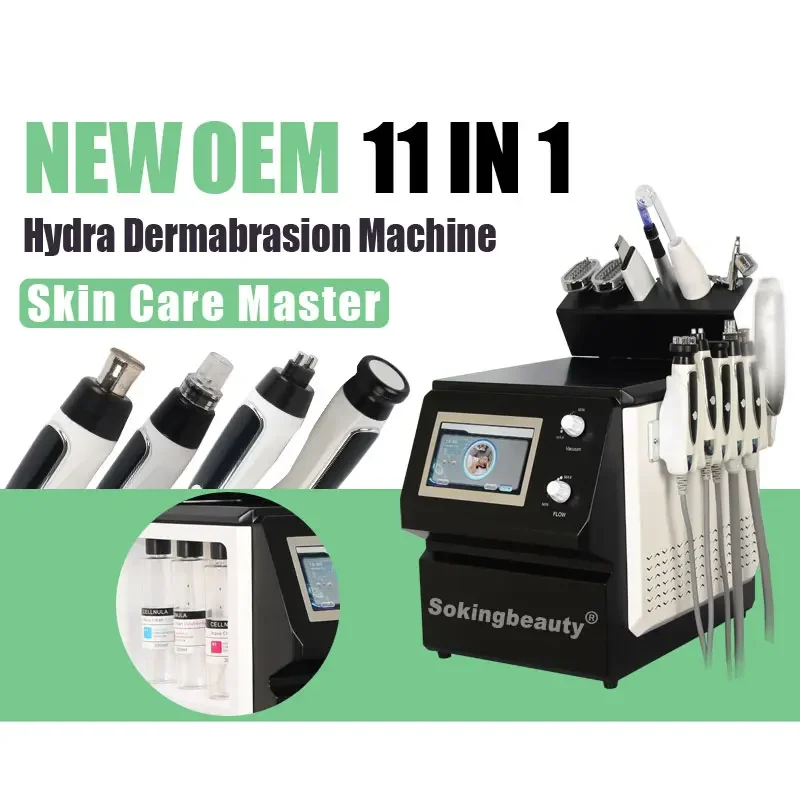 Beauty Salon Use 11 in1 Hydro Dermabrasion Blackhead Removal Aqua Hydra Skin Cleaning Facial microdermabrasion Machine