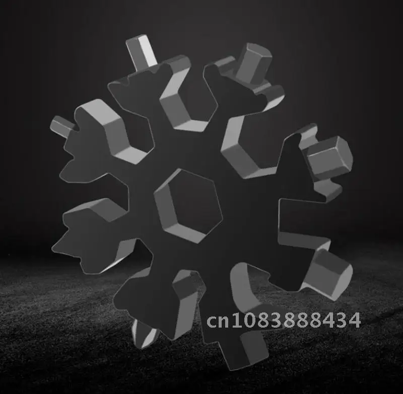 

Mini Snowflake Portable Hex Wrench Multi Pocket Tool 18 In 1 Spanner Camp Survive Outdoor Hike Key Ring Multipurpose